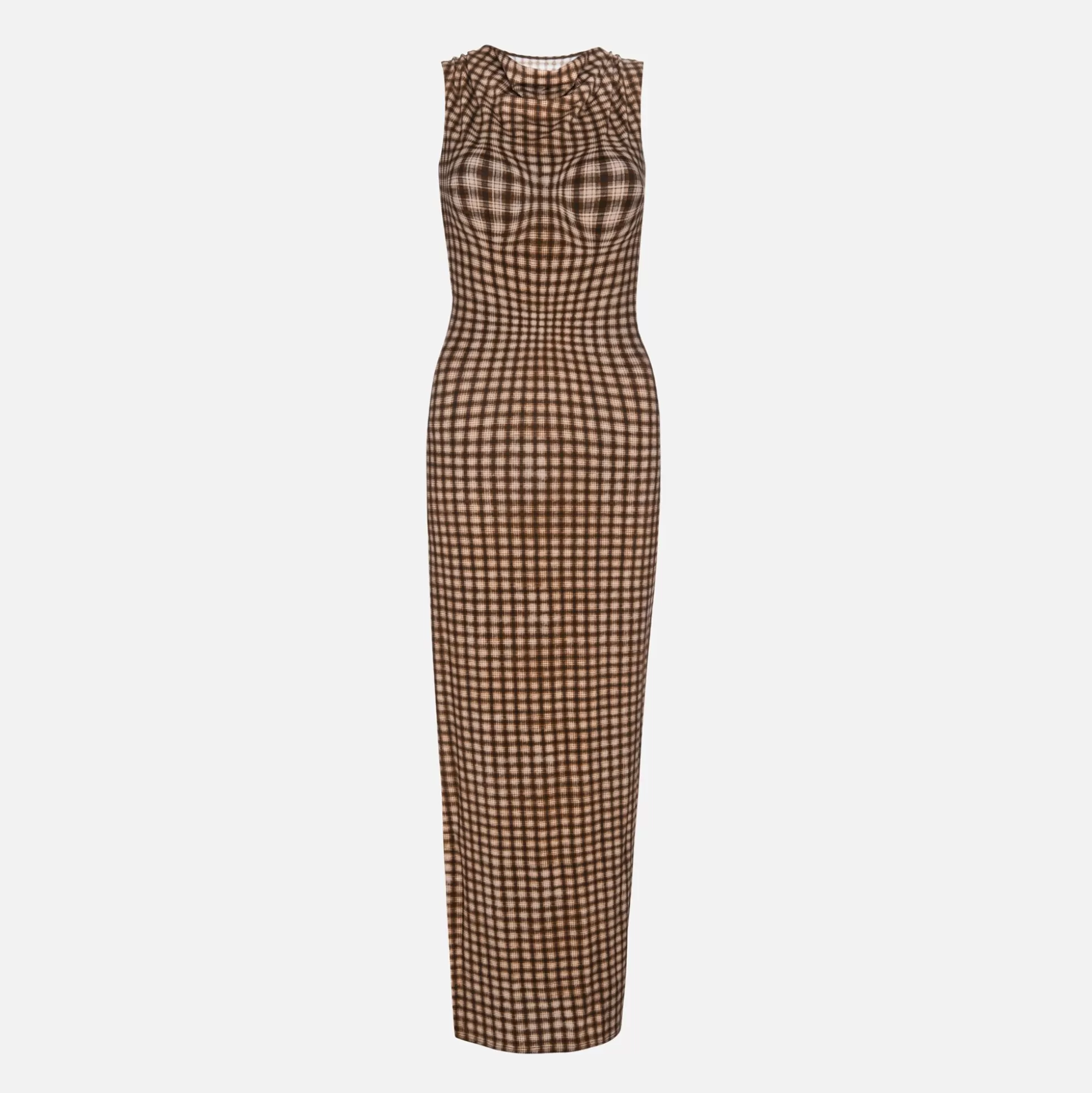 Outlet Miaou selena dress Warped Plaid