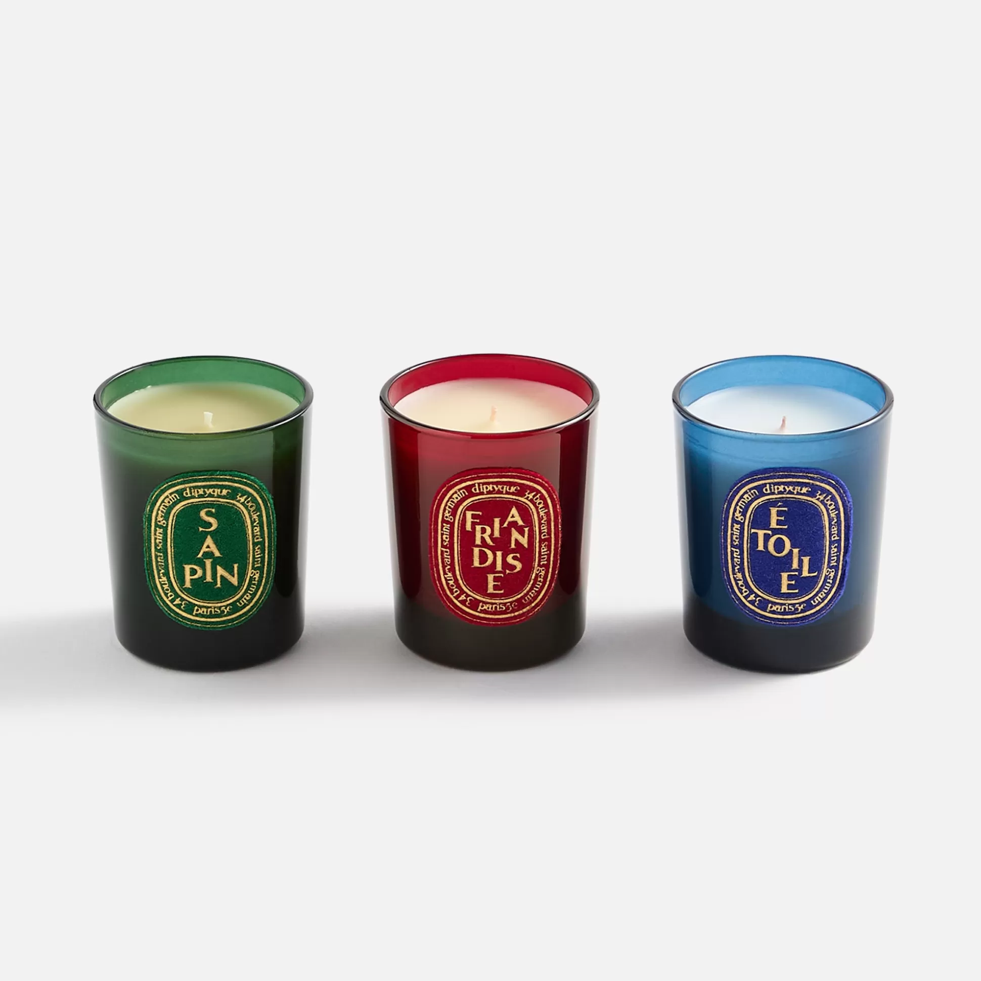 New Diptyque set of 3 limited edition votive candles Holiday 2