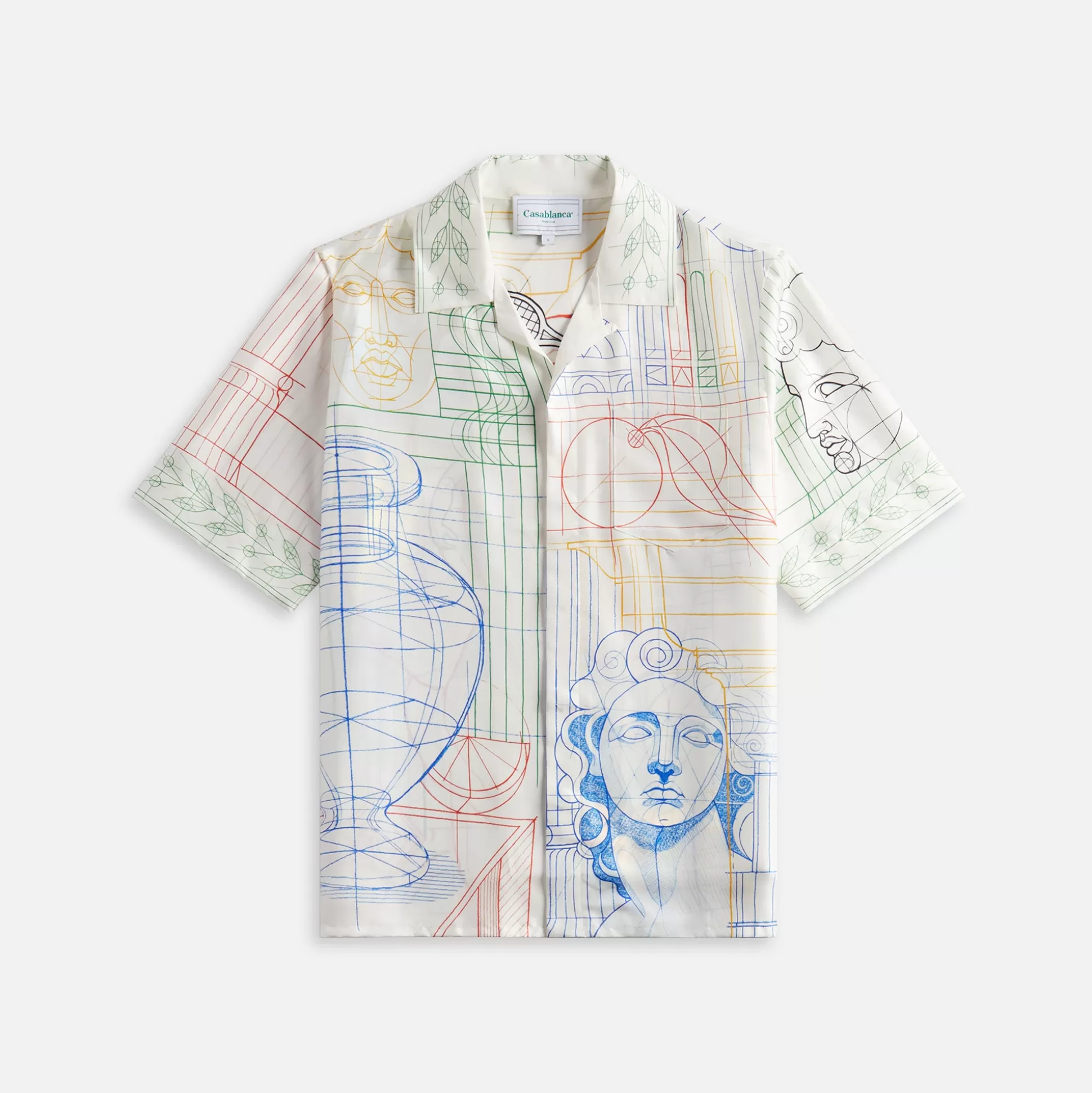 Fashion Casablanca short sleeve cuban collar shirt Multicolour