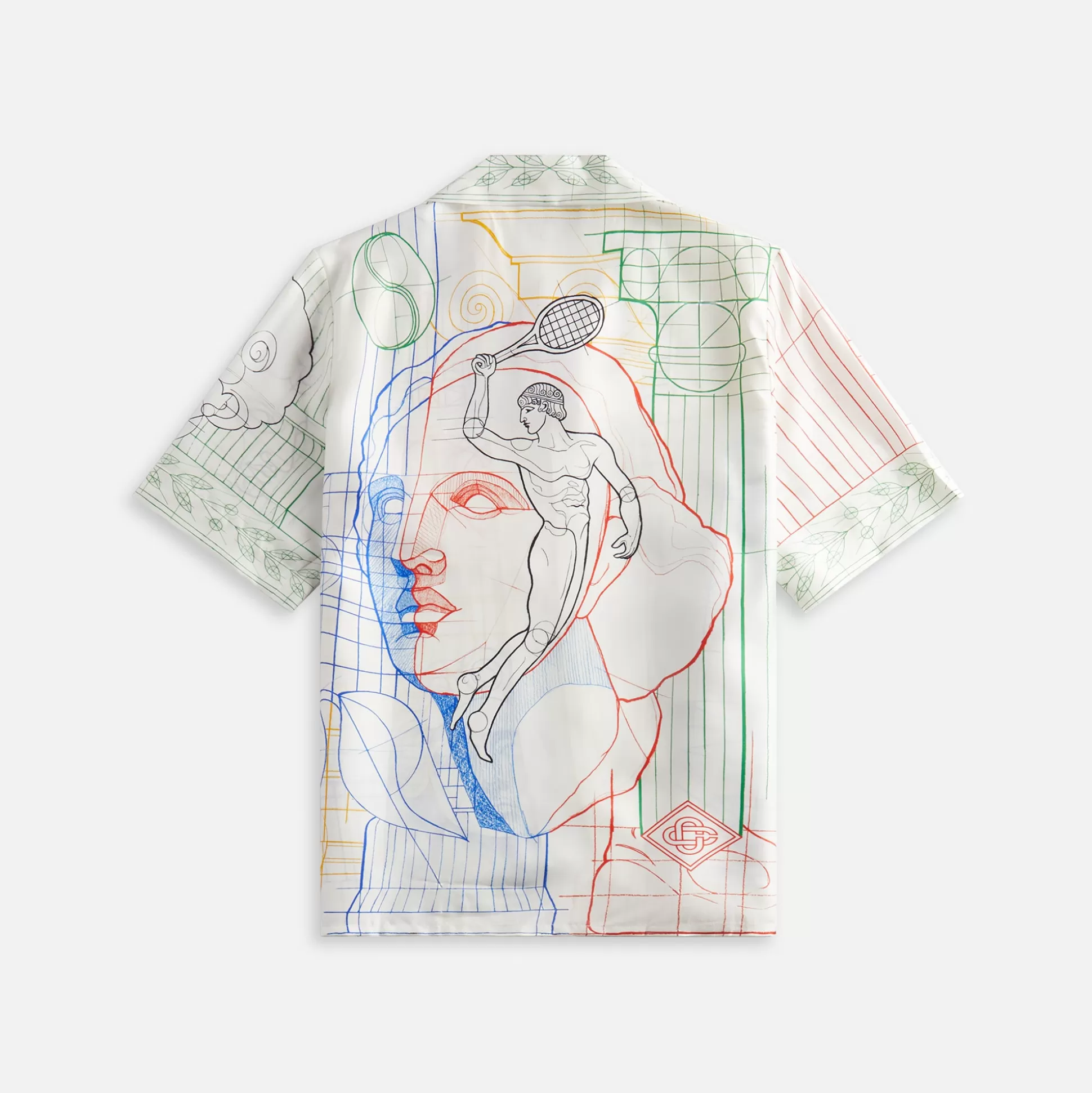 Fashion Casablanca short sleeve cuban collar shirt Multicolour
