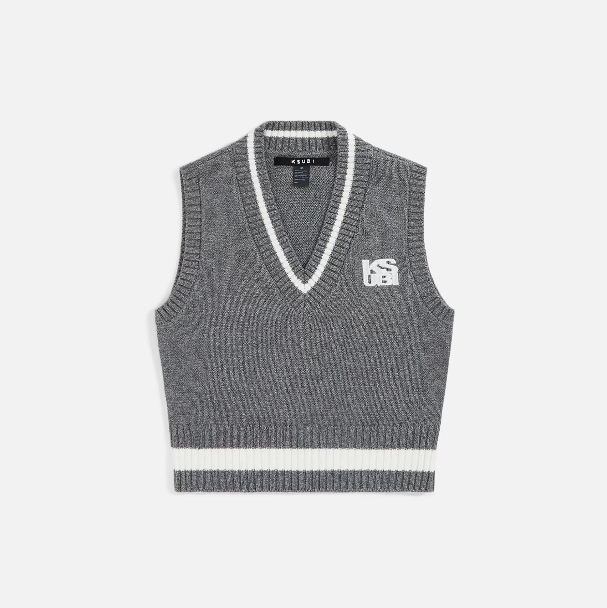 Hot Ksubi skipper vest Grey Marle