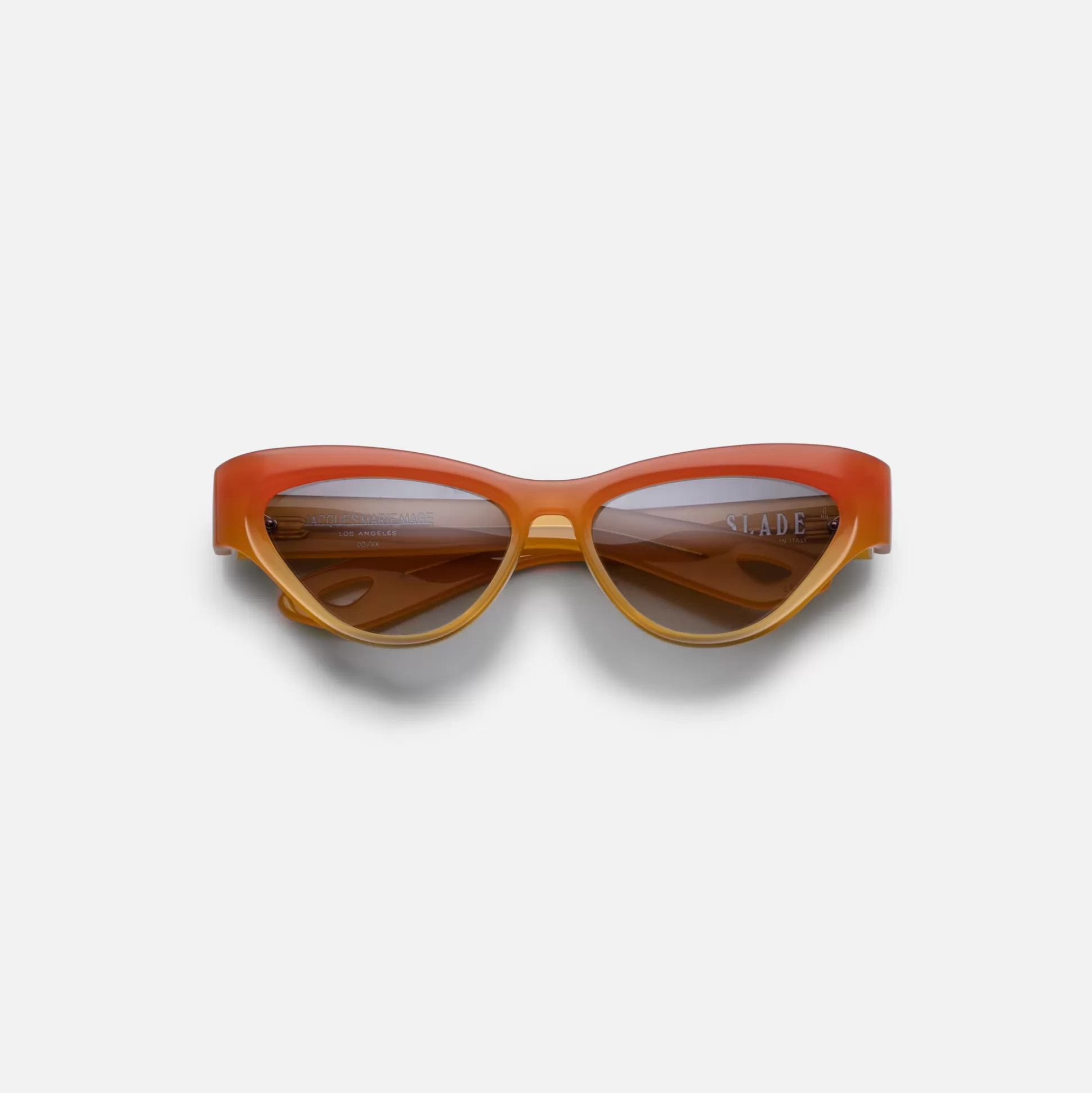 Outlet Jacques Marie Mage slade crush frame brandy gradient lens silver hardware Orange