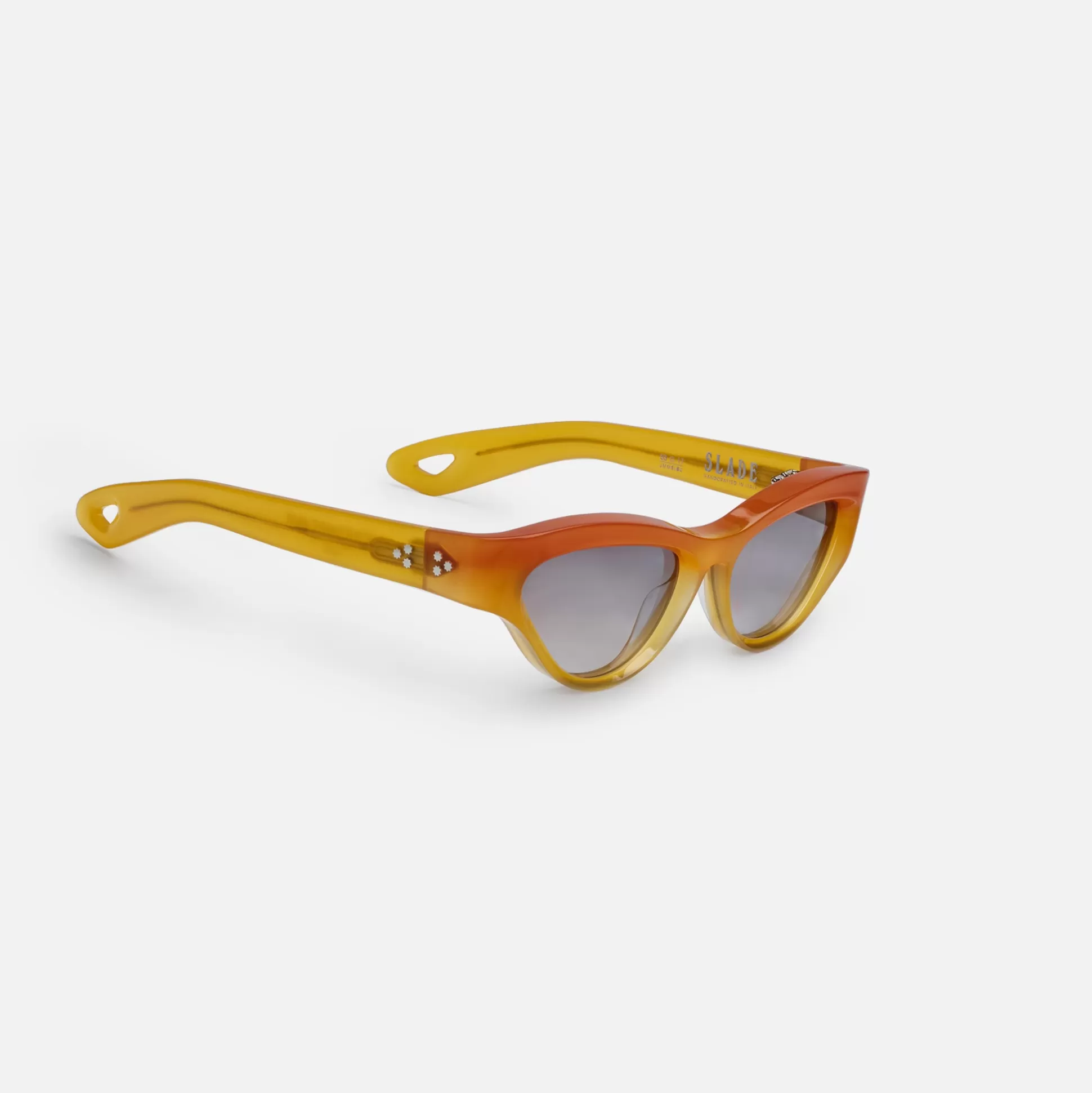 Outlet Jacques Marie Mage slade crush frame brandy gradient lens silver hardware Orange