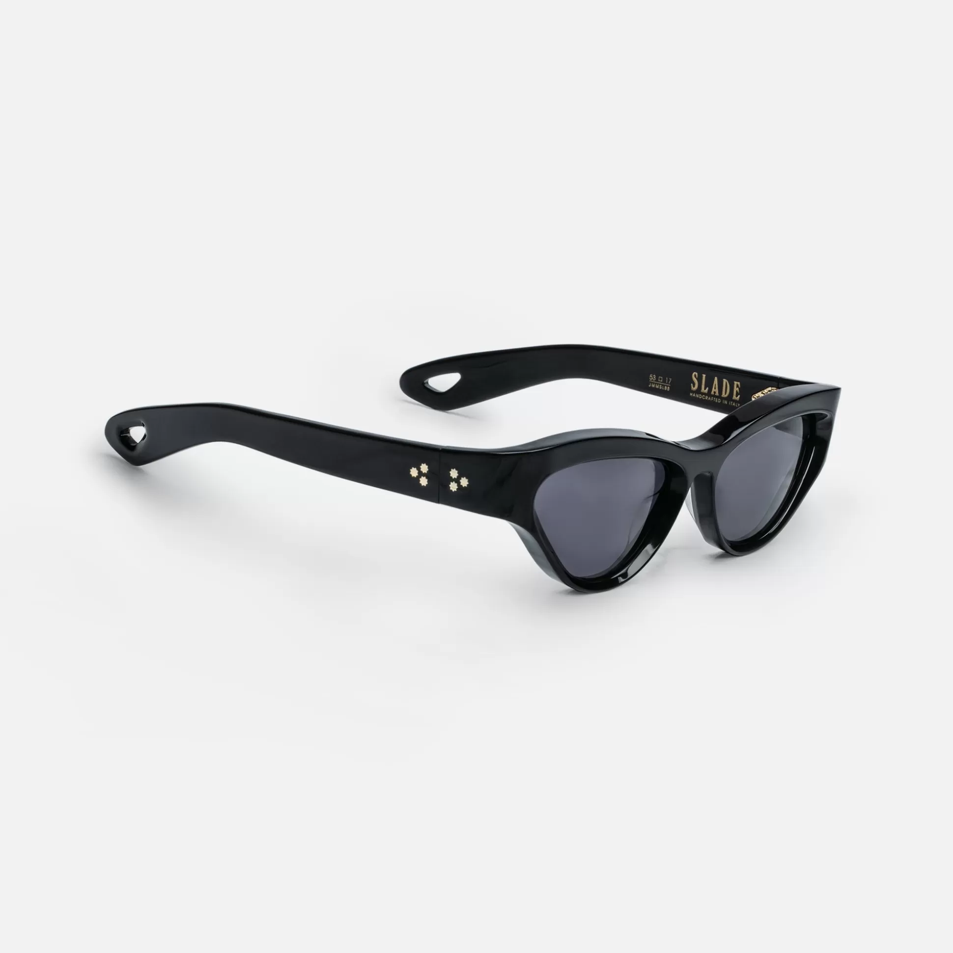 Outlet Jacques Marie Mage slade frame jet lens dark gold hardware Black