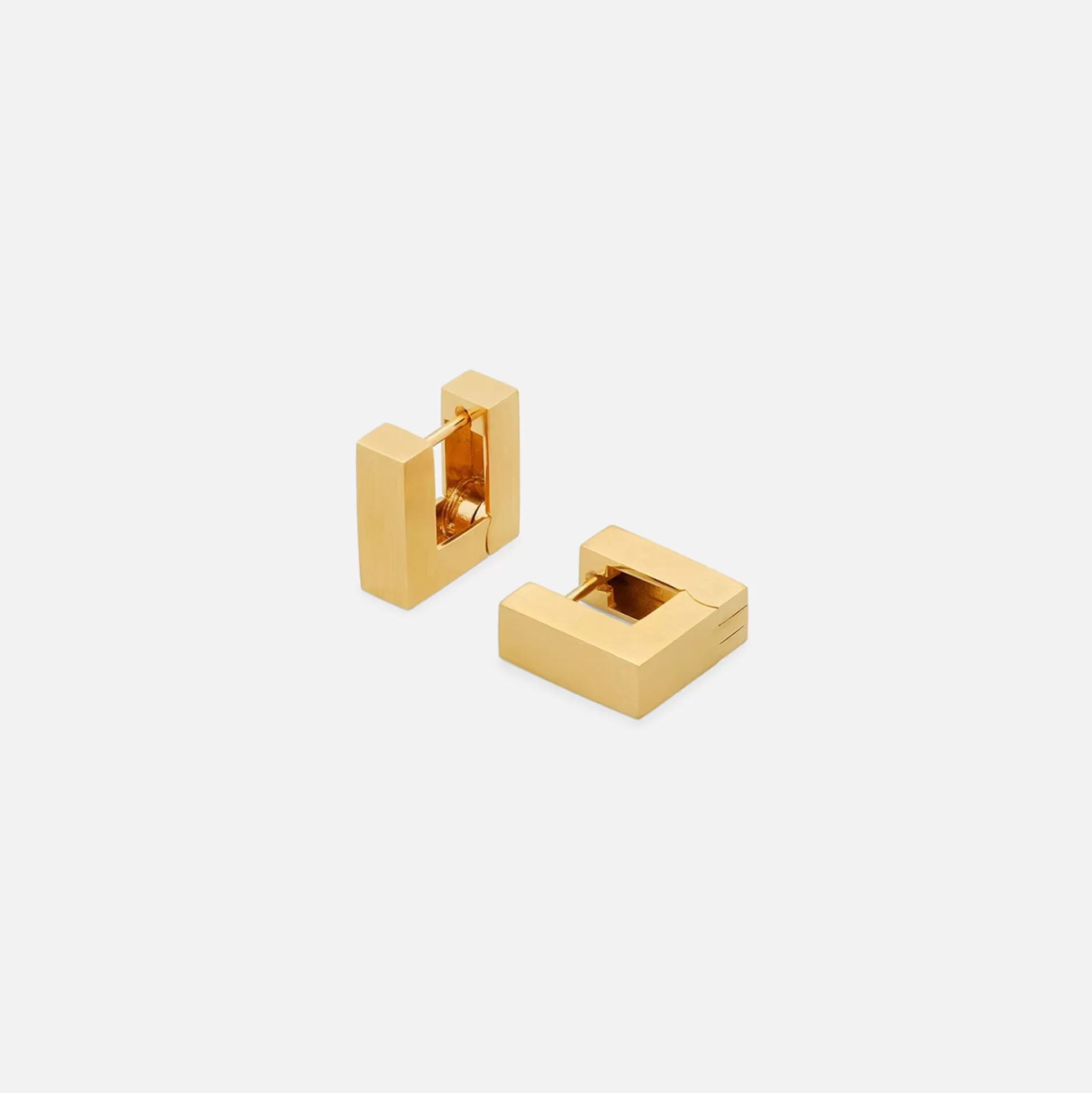 Discount Tom Wood small square hoops Gold