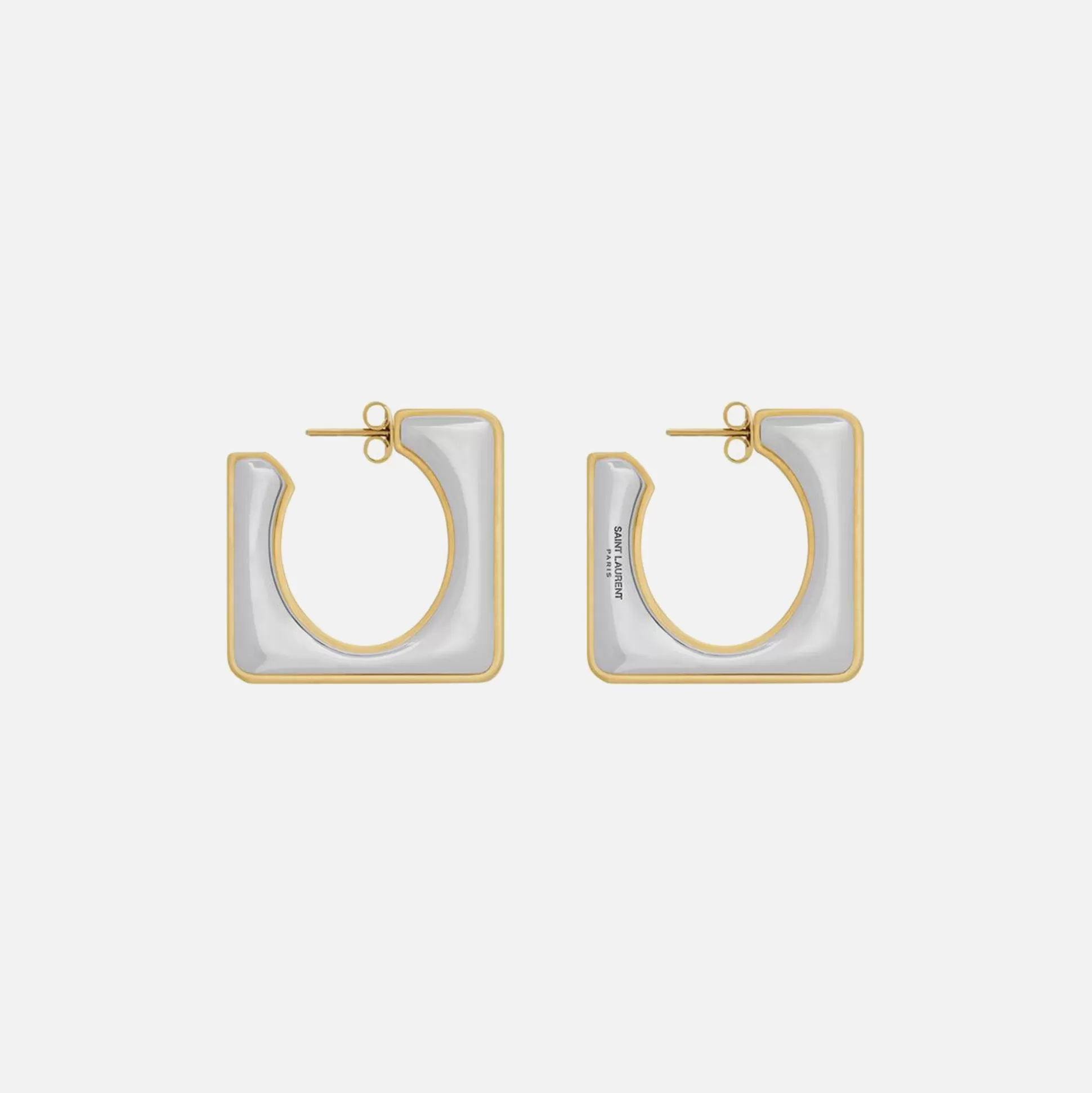 Best Sale Saint Laurent split square hoop earrings