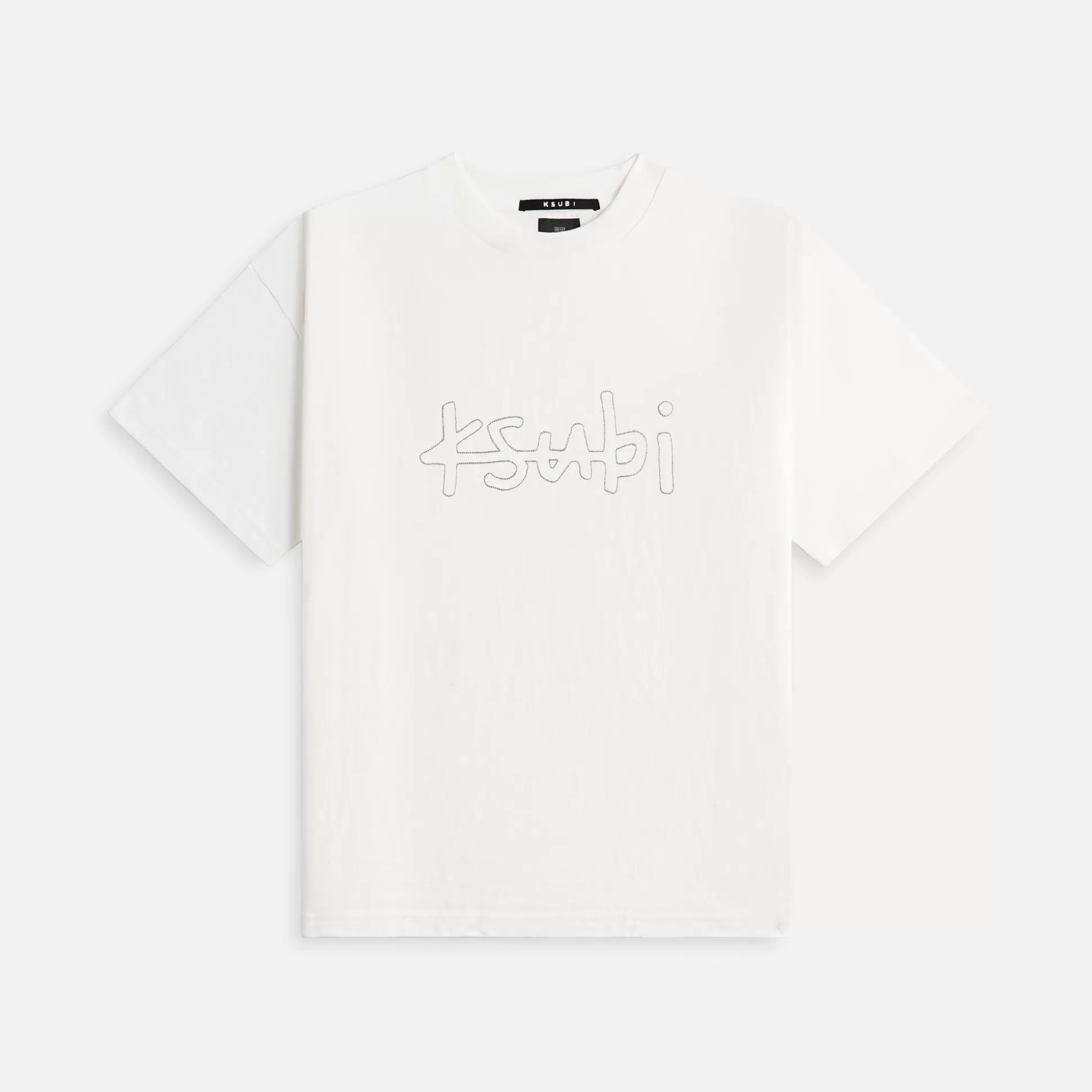 Cheap Ksubi stitched up ekcess tee vintage White