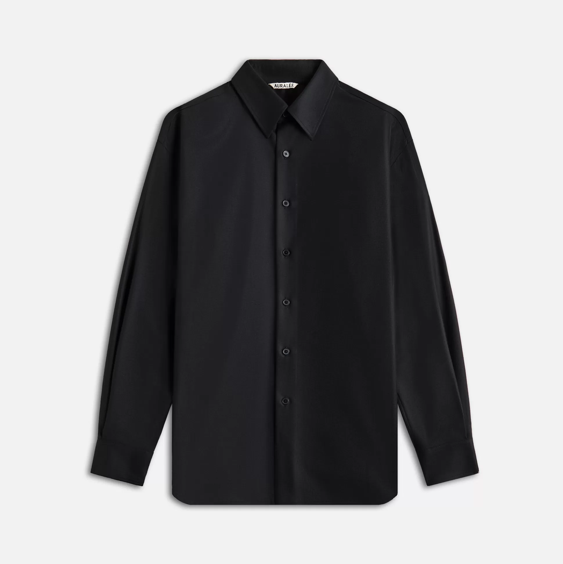 Best Sale Auralee super light wool shirt Black