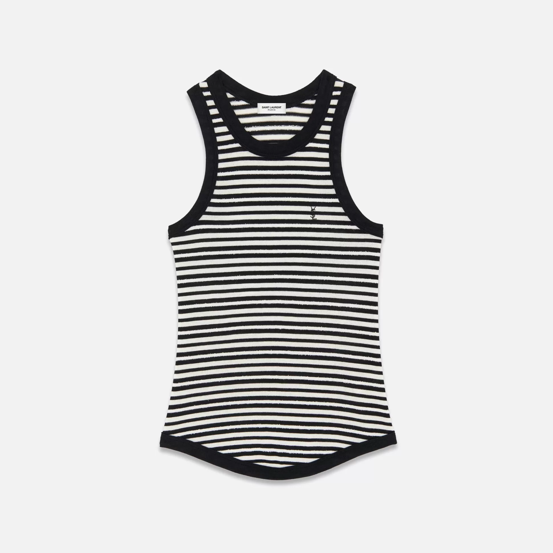 Best Sale Saint Laurent tank top bord cote Noir Naturale