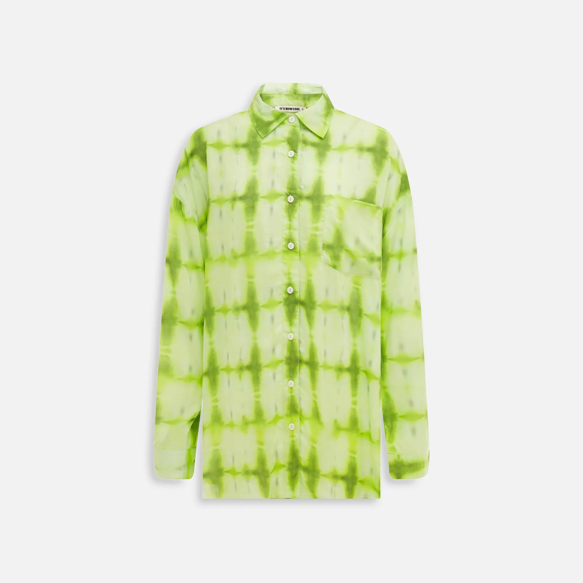 Outlet It's Now Cool the long sleeve leisure shirt Limewash