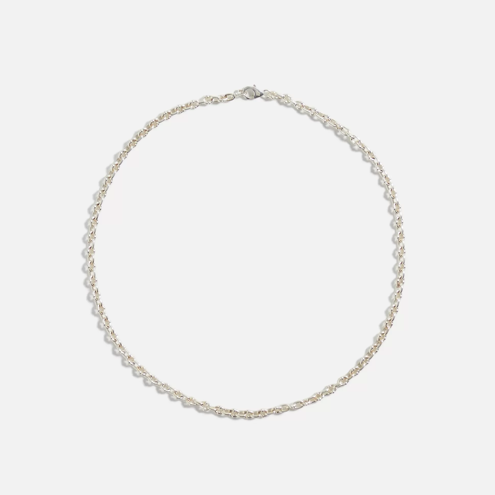 Discount Greg Yuna thin umlaut link necklace Silver