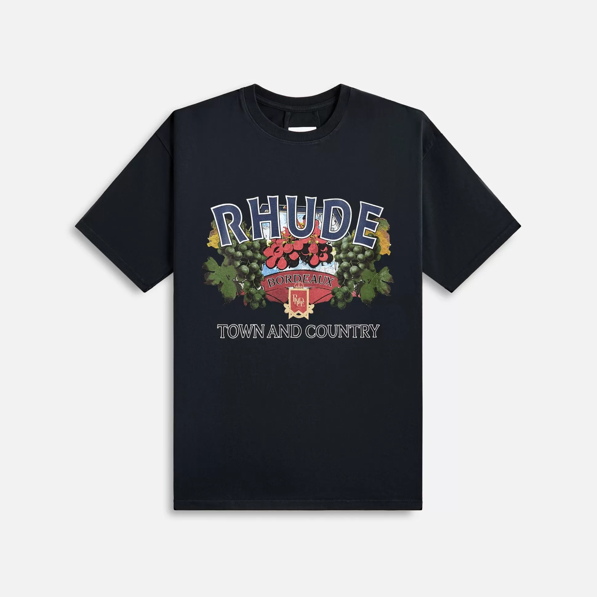 Fashion Rhude town and country tee Vintage Black