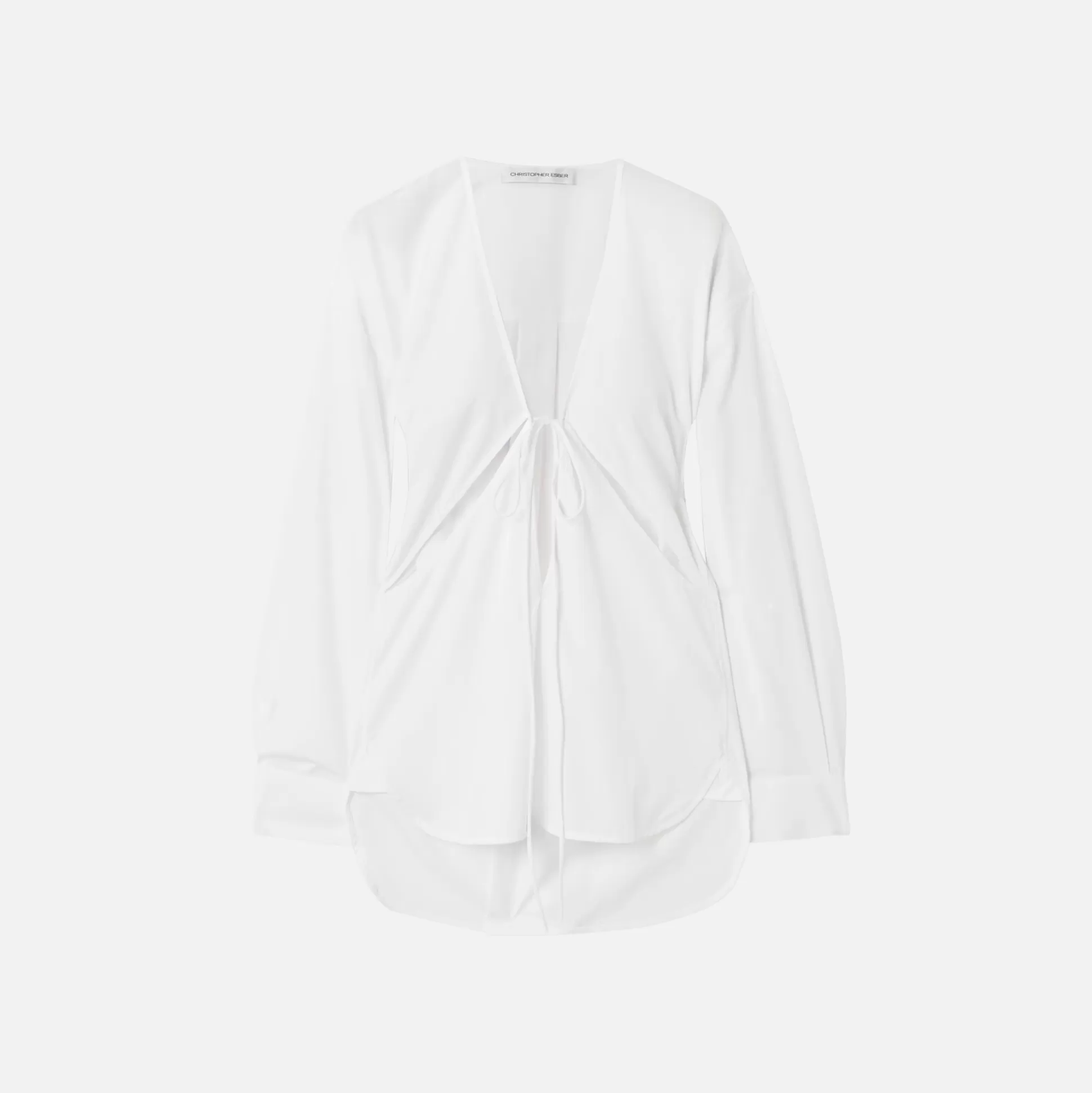 Outlet Christopher Esber triquetra cotton shirt White