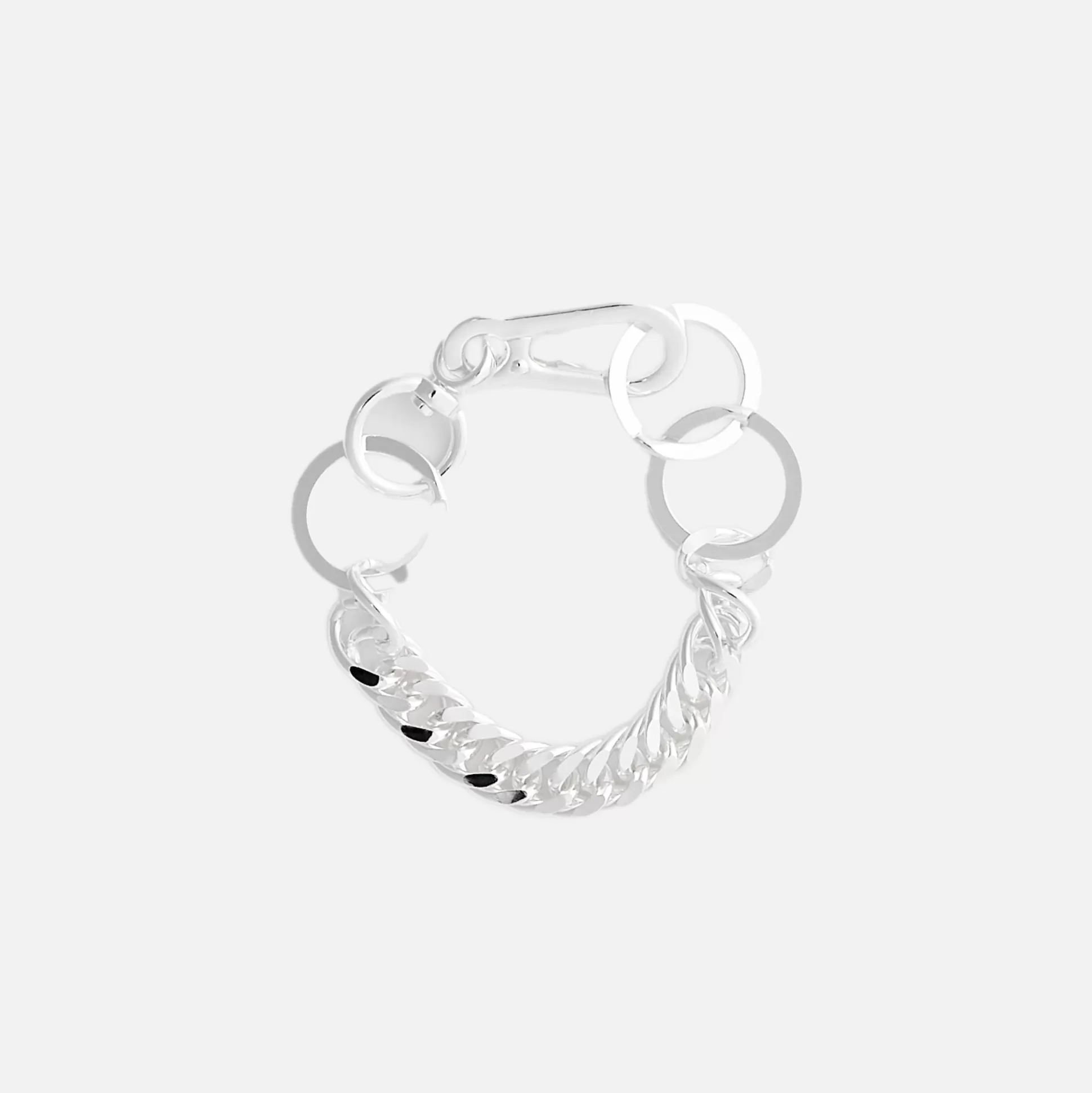 Best Martine Ali twin link hardware bracelet Silver