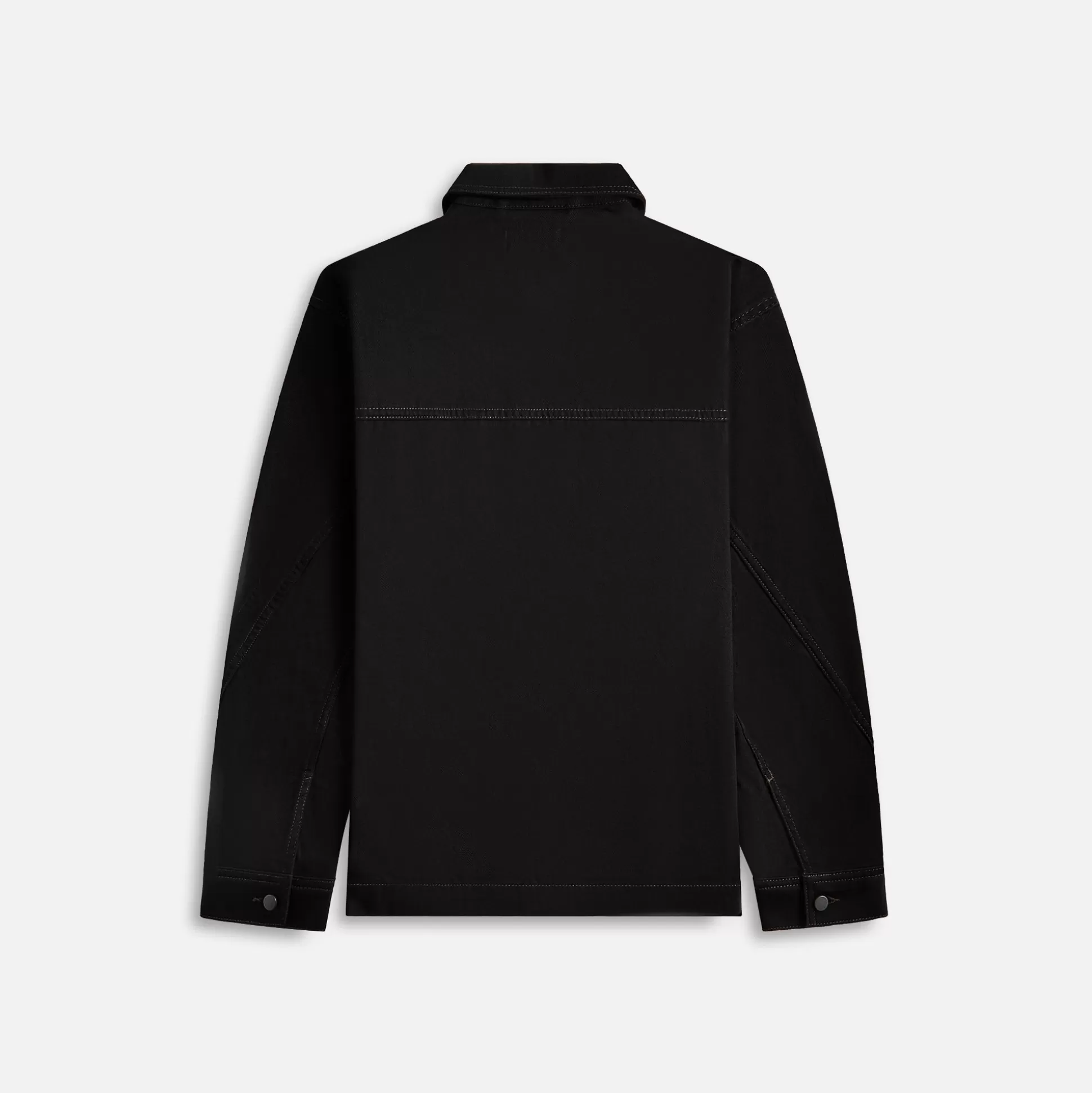 Shop Lemaire twisted sleeve boxy overshirt Black