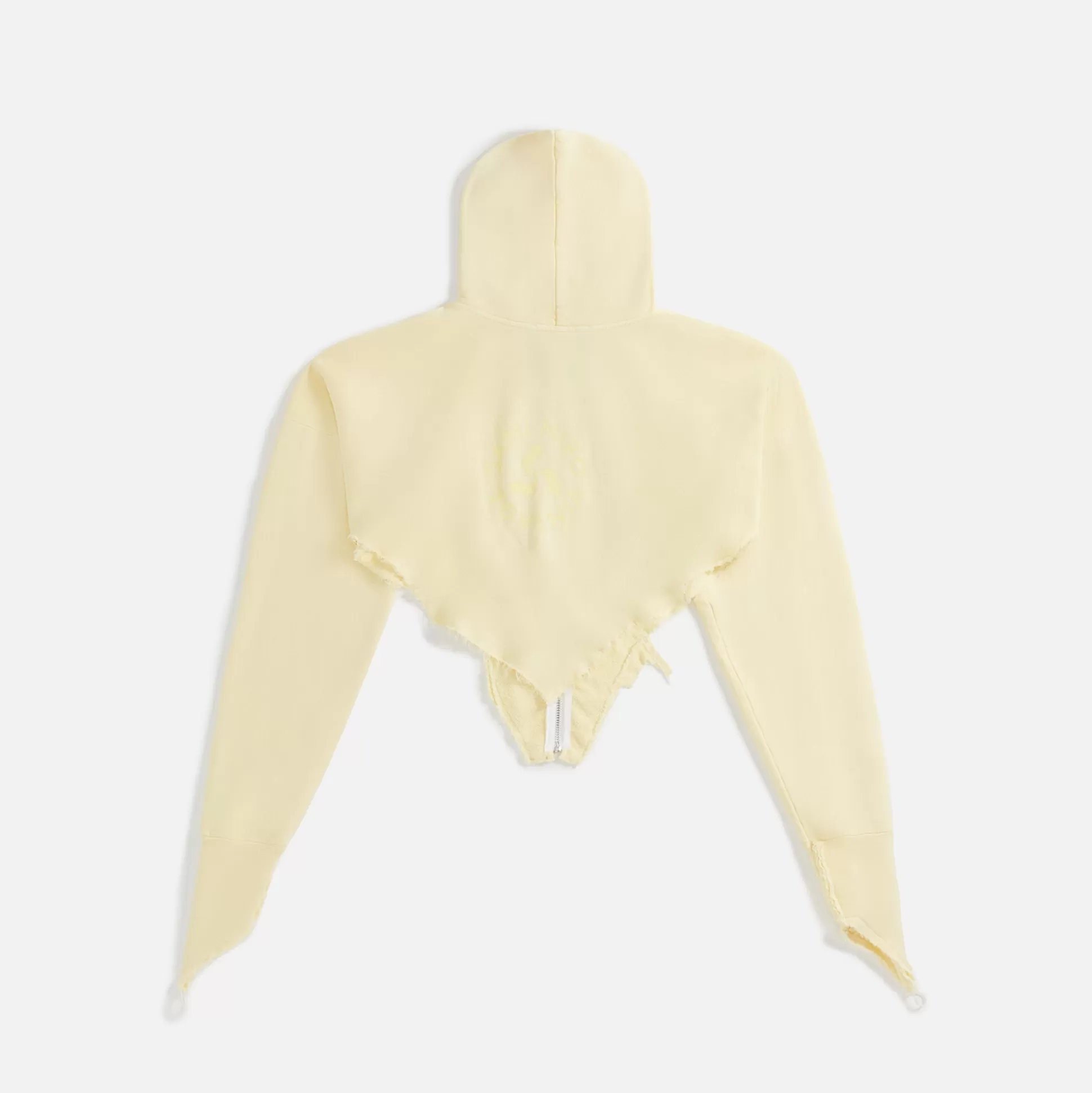 Clearance Sami Miro Vintage v cut zip up hoodie Yellow