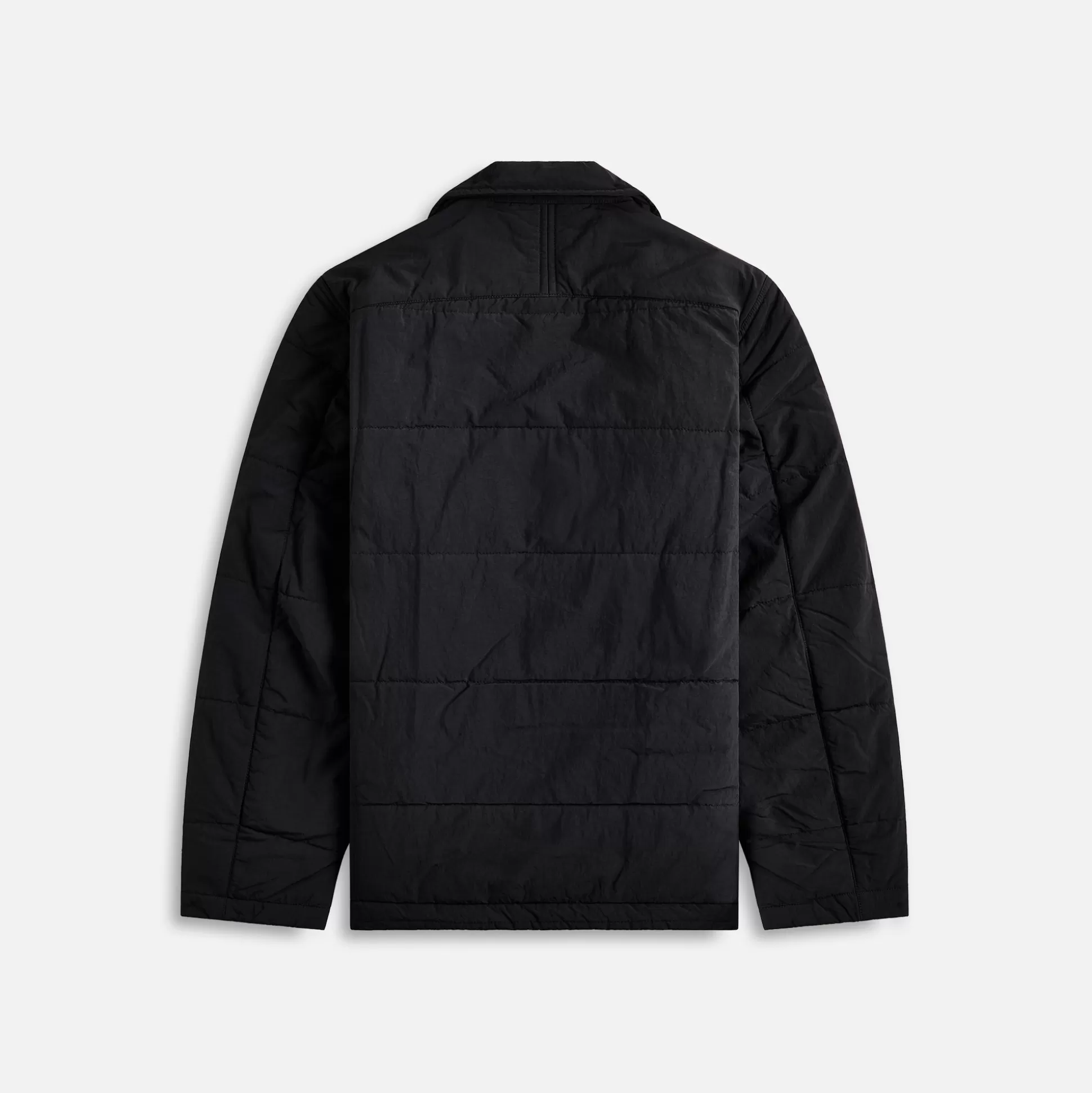 Best Maharishi veg dyed padded overshirt Black