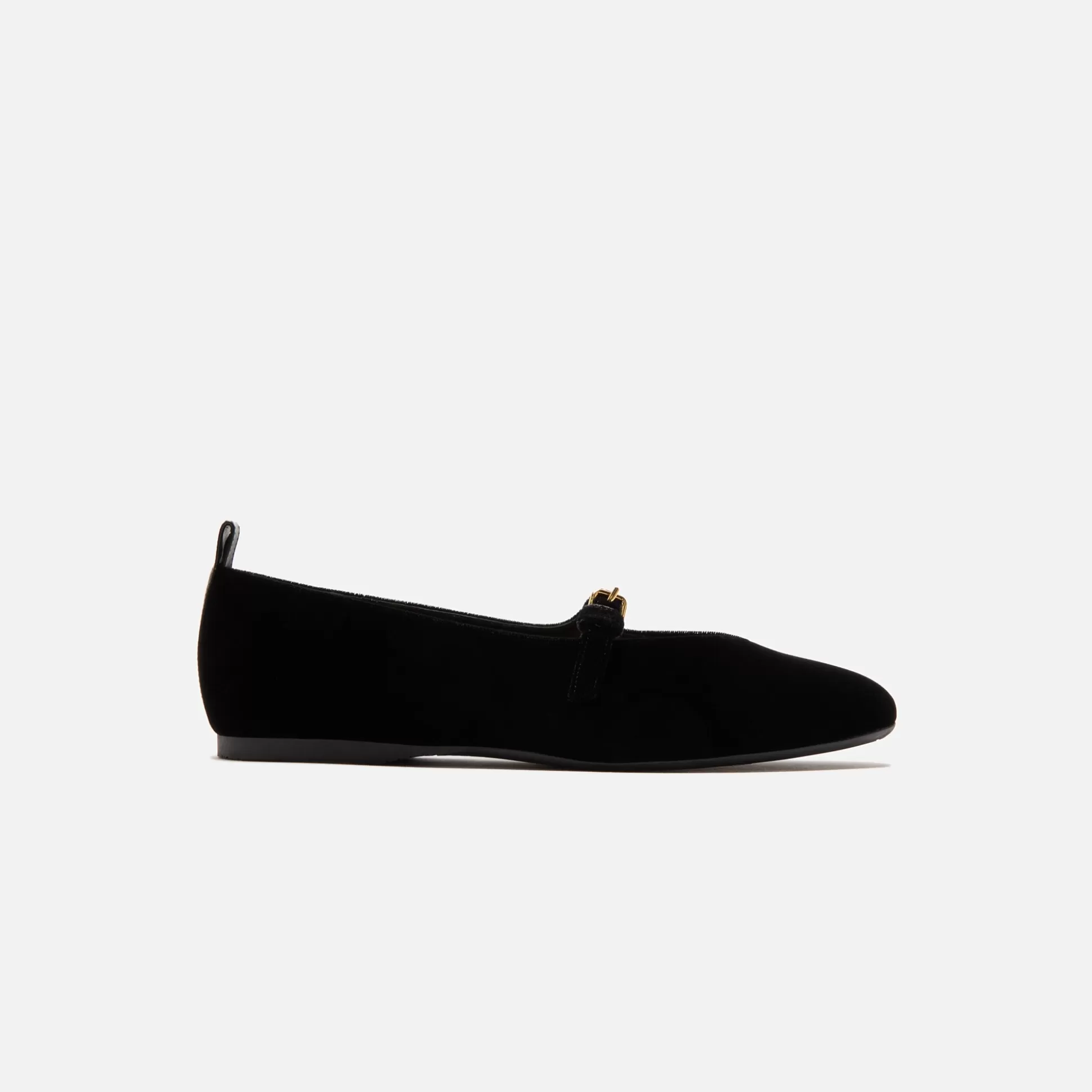 Fashion JW Anderson velvet ballerina Black