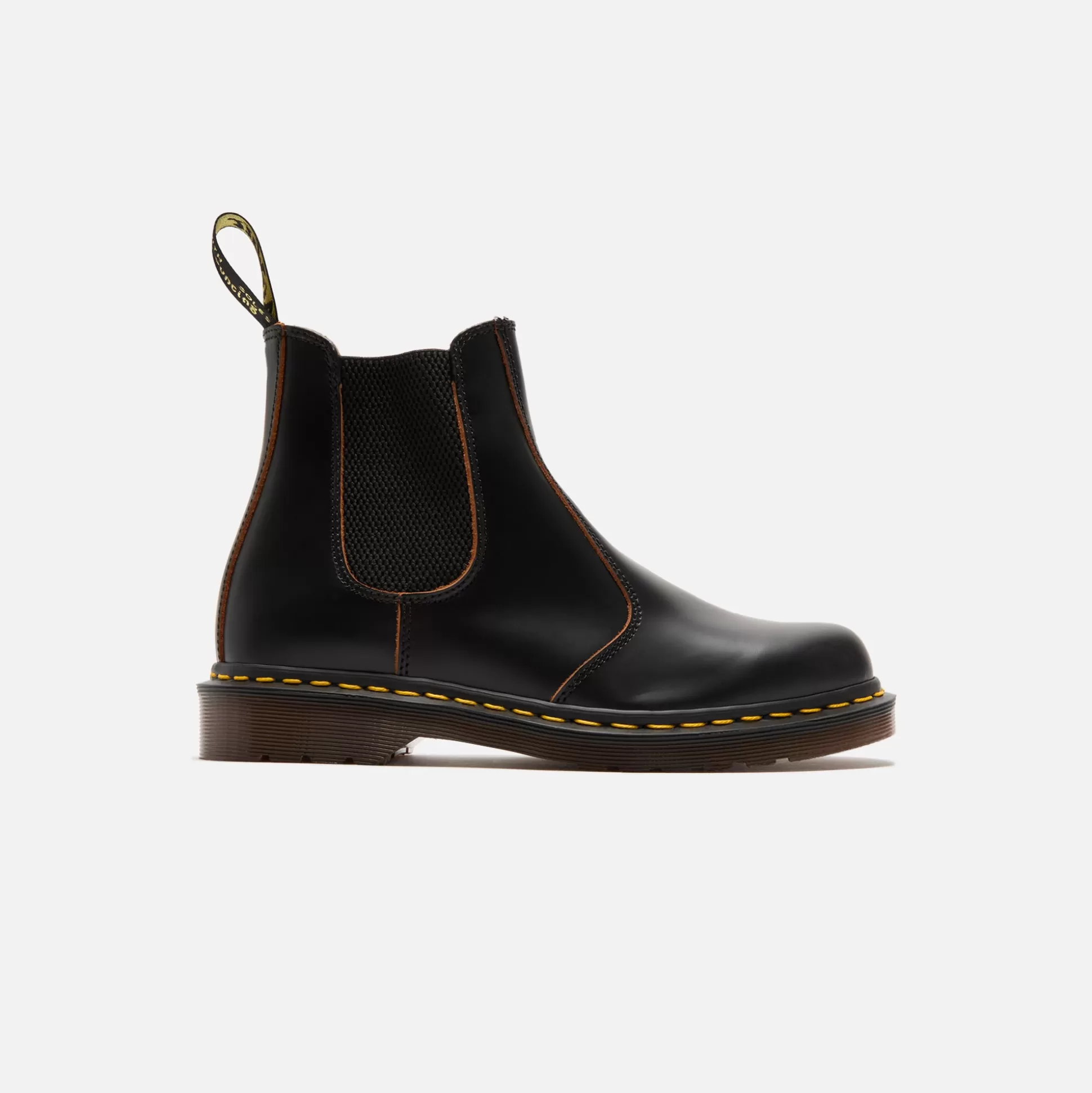 Shop Dr. Martens vintage 2976 made in england chelsea boot Black Quilon