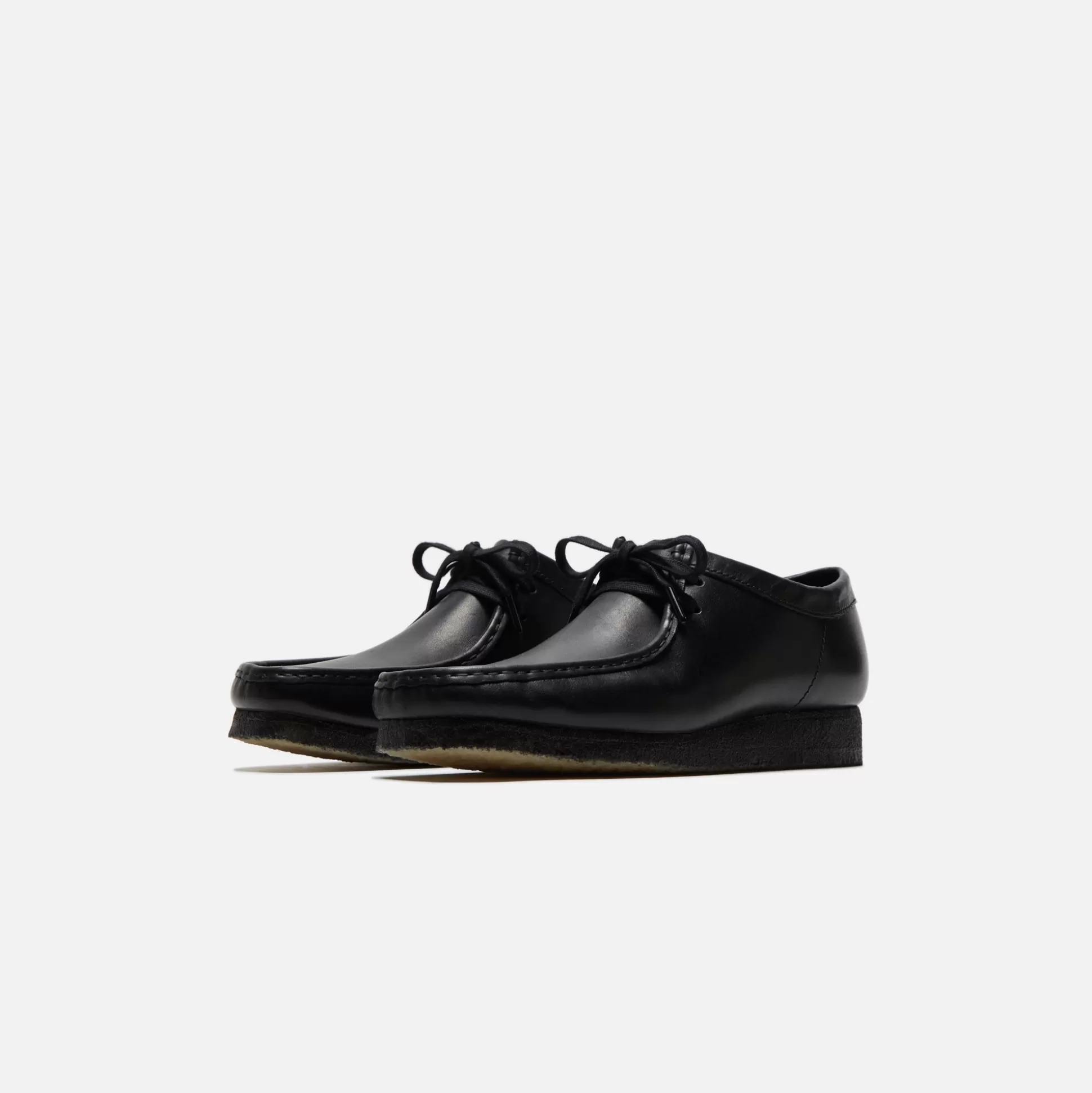 Fashion Clarks wallabee Black Leather