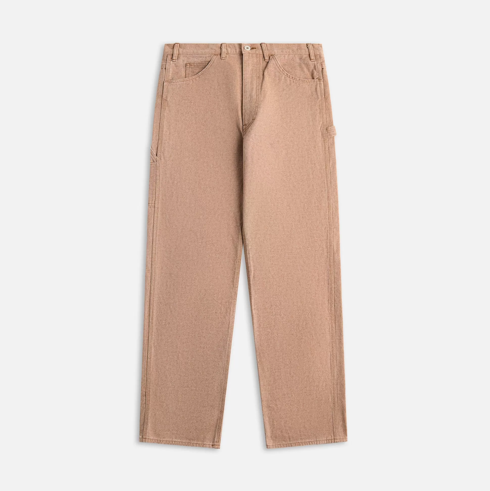 Clearance Auralee washed organic canvas pants Light Brown