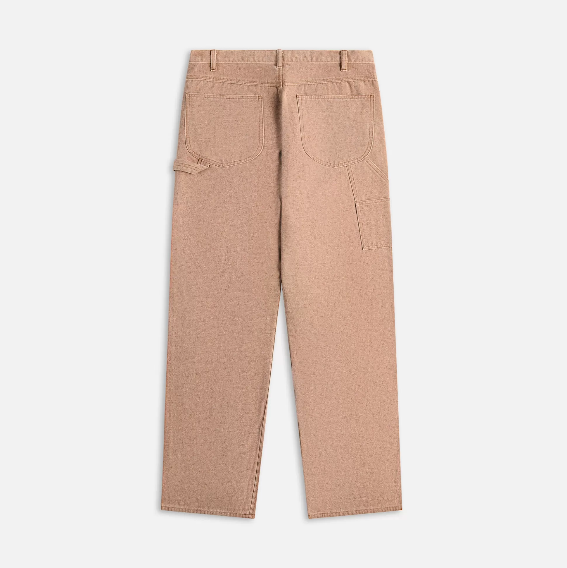 Clearance Auralee washed organic canvas pants Light Brown