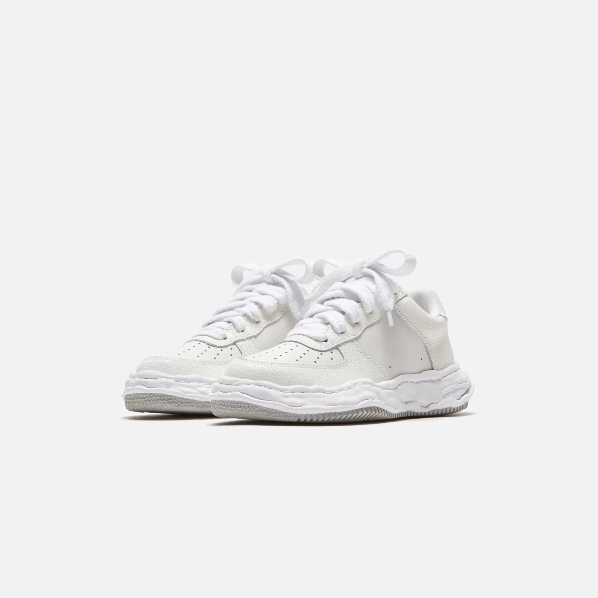 Discount Mihara Yasuhiro wayne low og sole bascket leather White