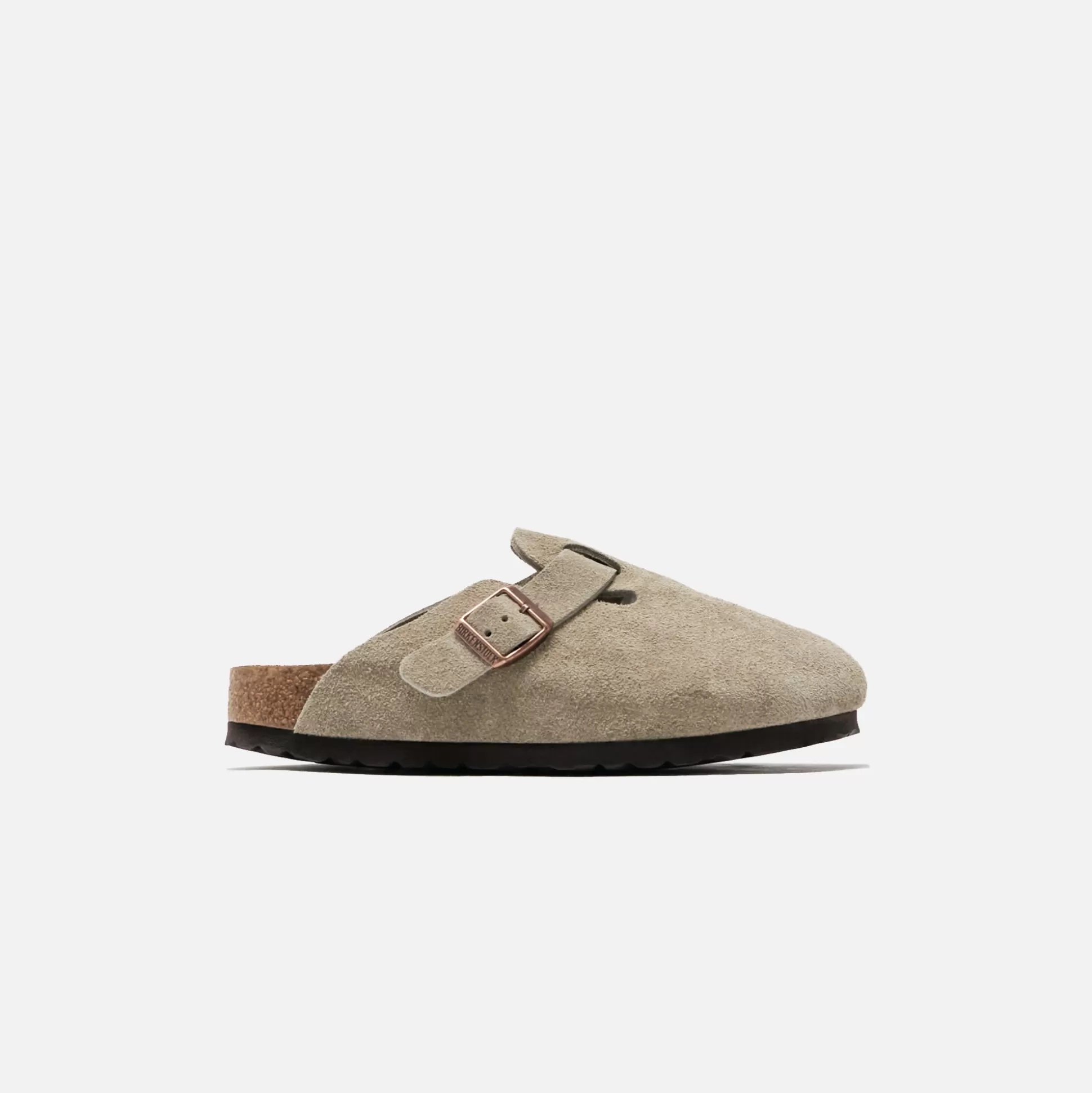 Best Birkenstock wmns boston soft footbed suede Taupe