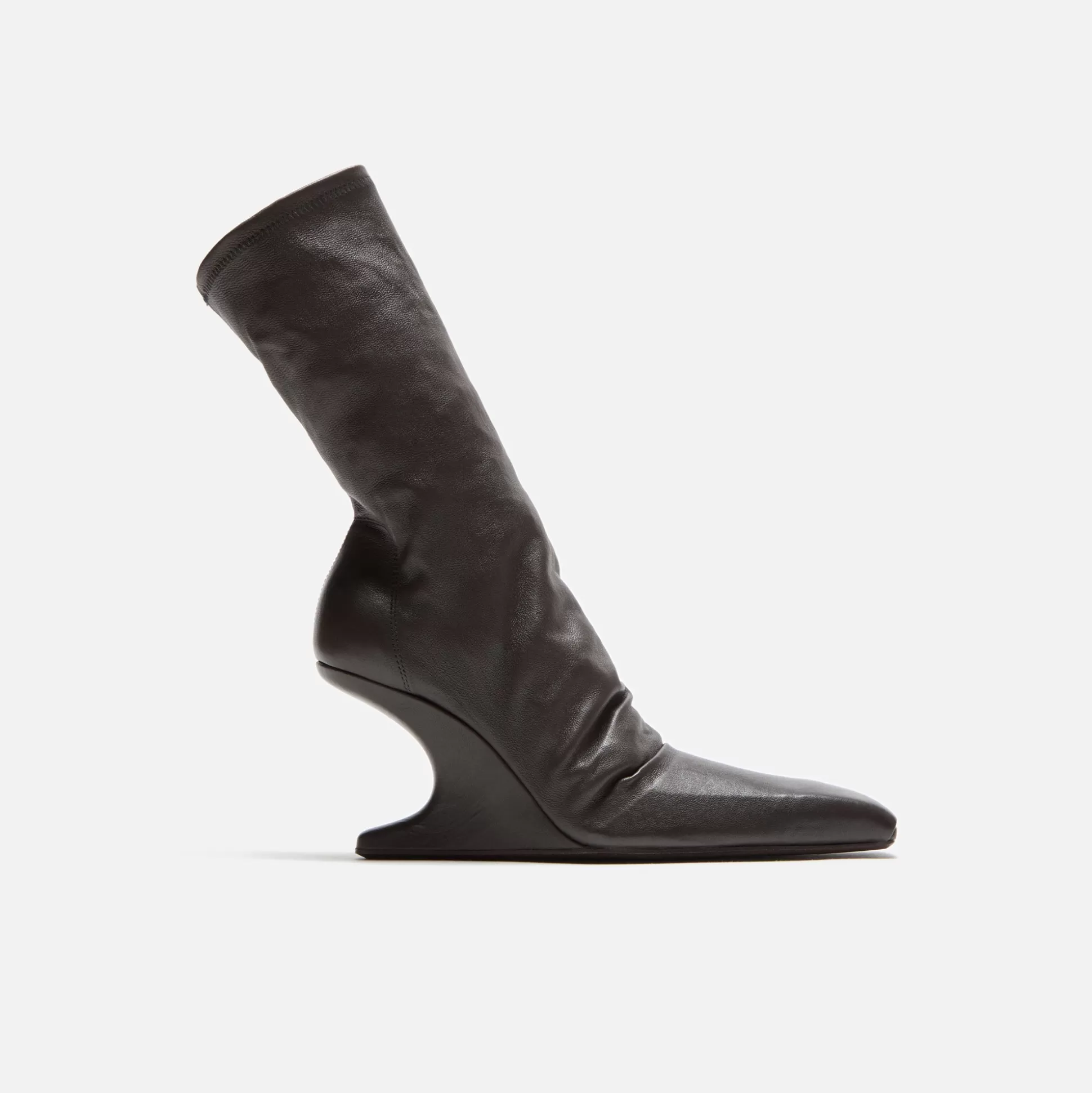 Discount Rick Owens wmns cantilever 8 wedge ankle boot Dark Dust Stivali in Pelle