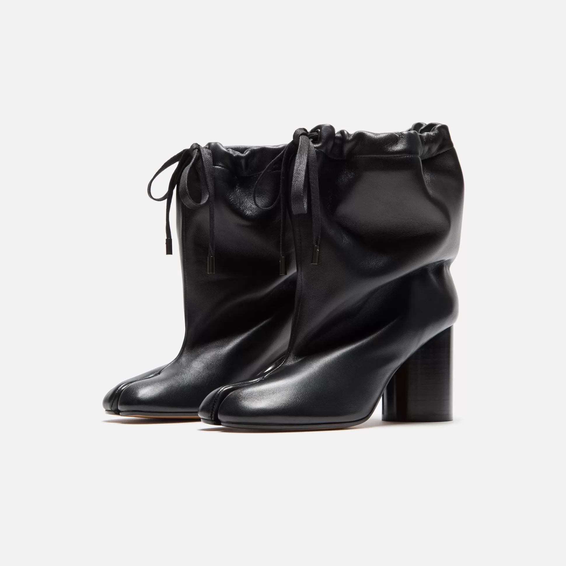 Sale Maison Margiela wmns drawstring tabi ankle boot Black