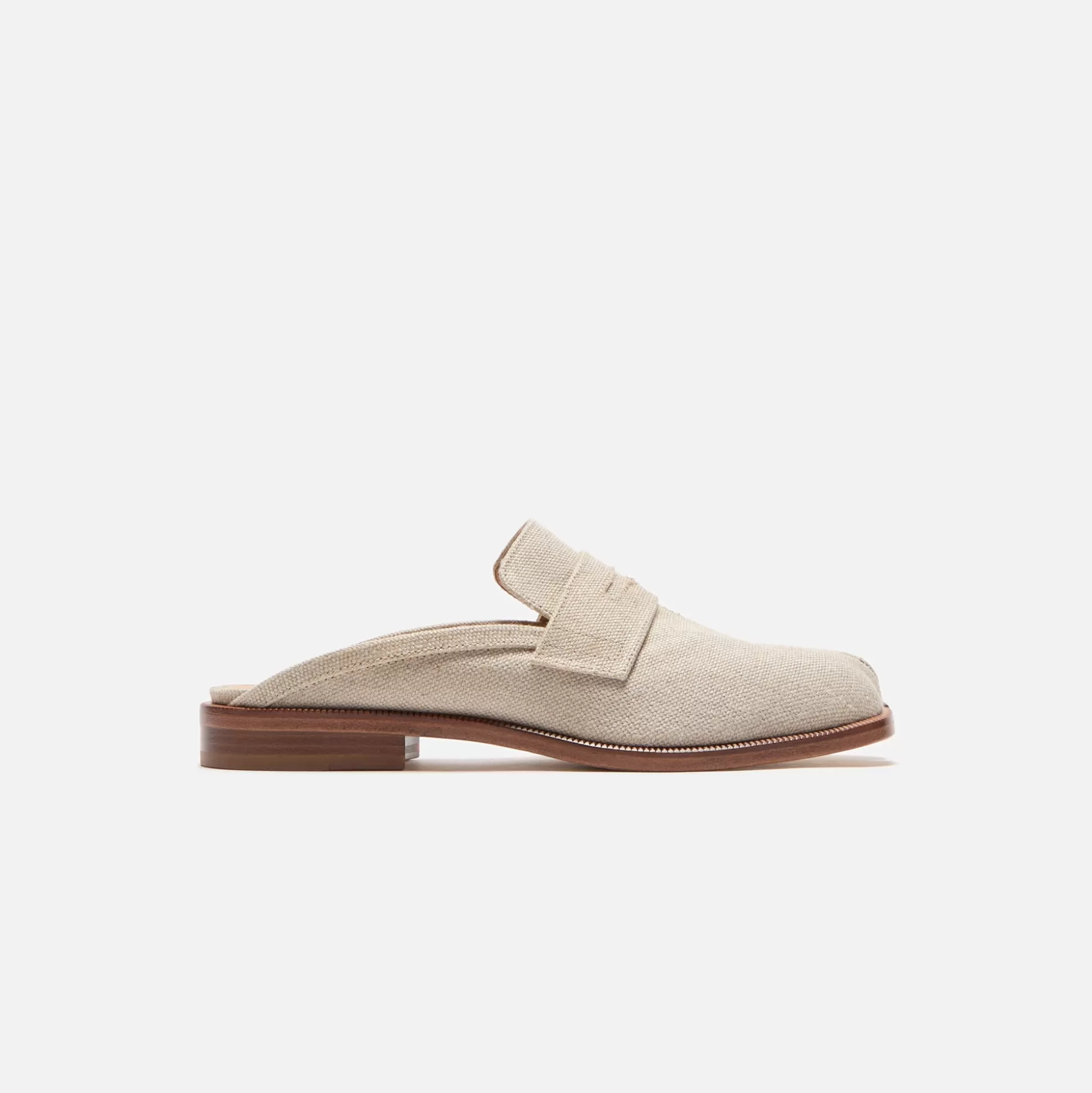 Shop Maison Margiela wmns tabi city loafer mule Natural