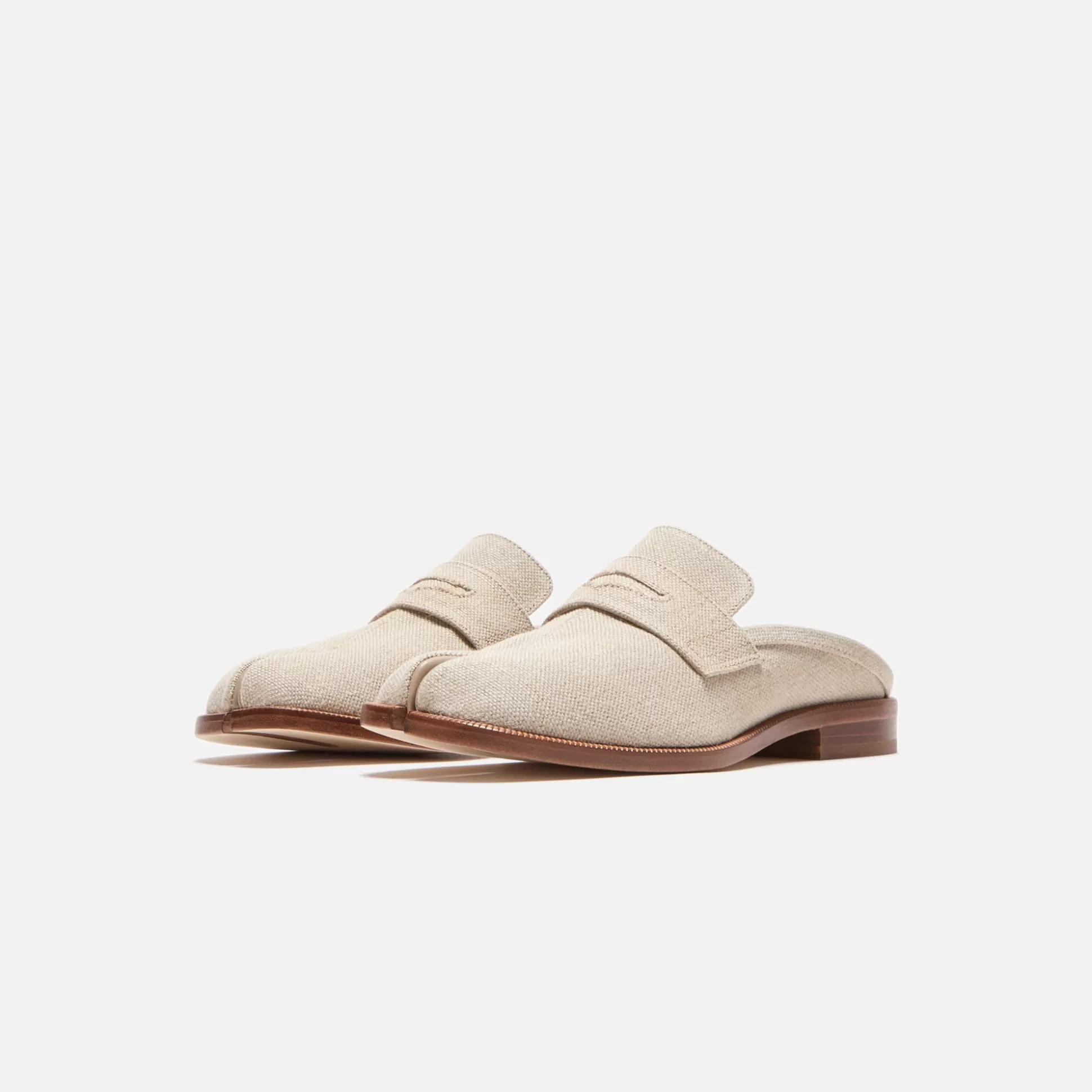 Shop Maison Margiela wmns tabi city loafer mule Natural