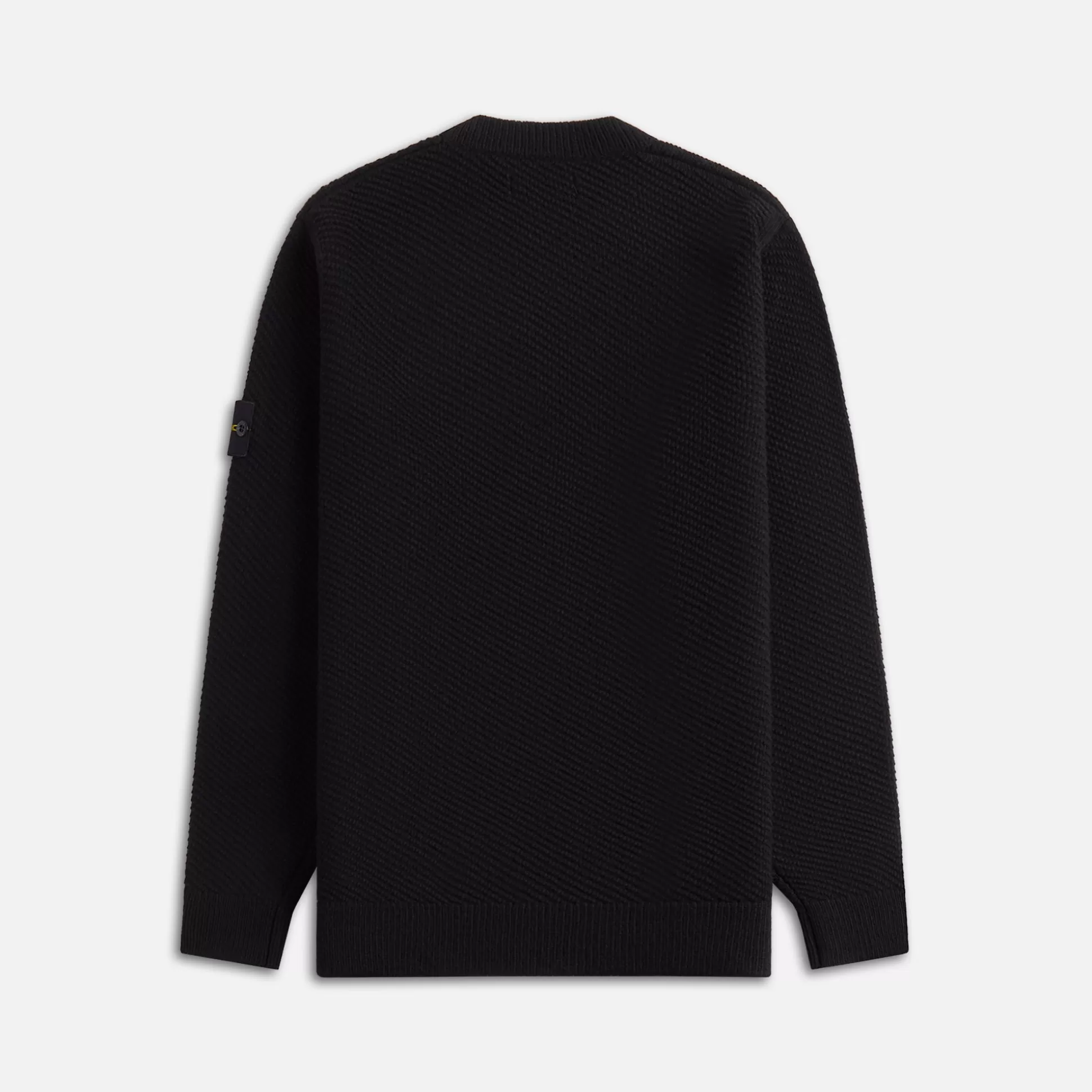 Fashion Stone Island wool crewneck sweater Black