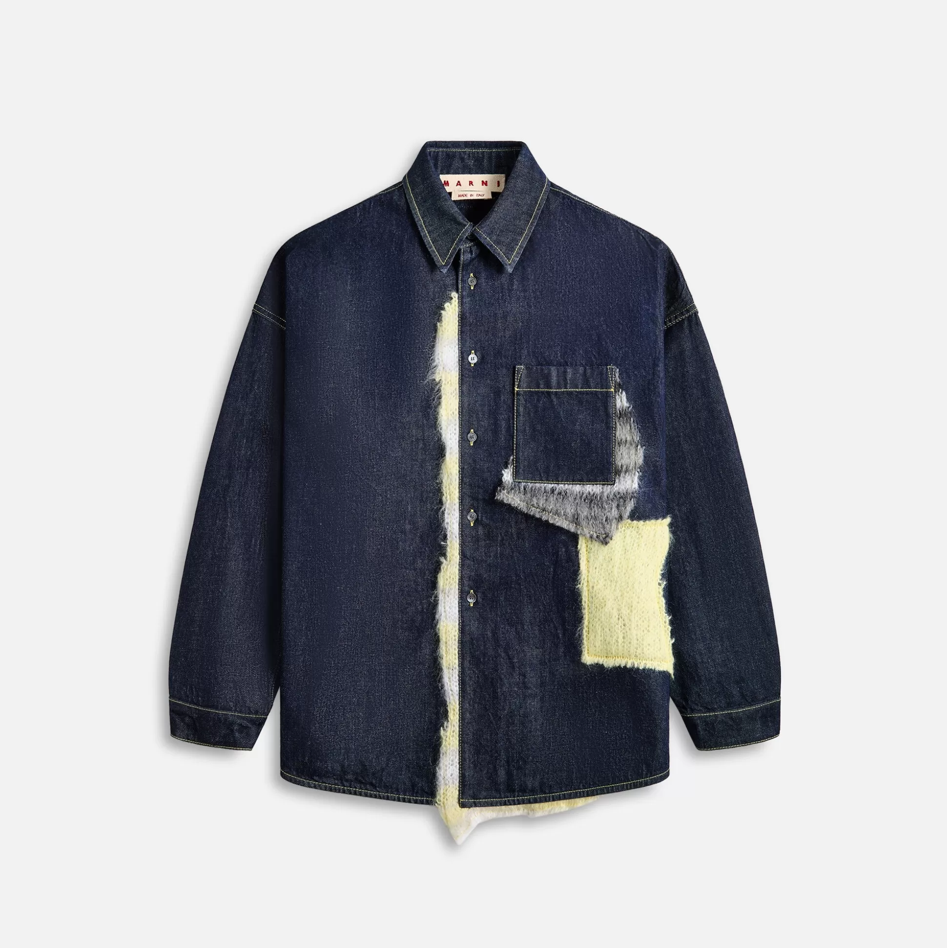 Clearance Marni wool patched bull denim