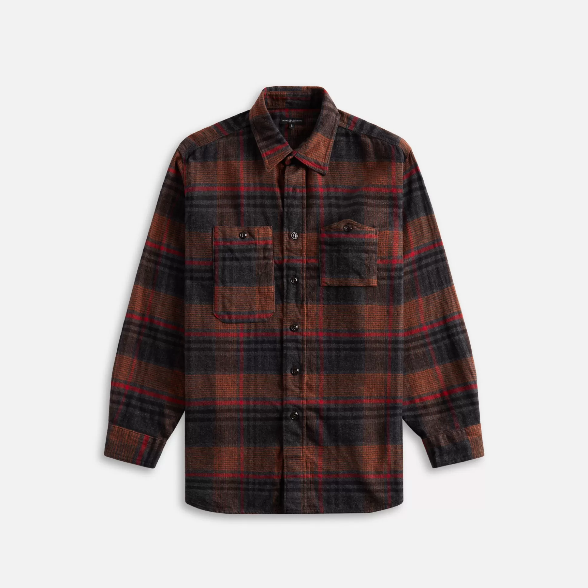 Cheap Engineered Garments work shirt cotton plaid flannel