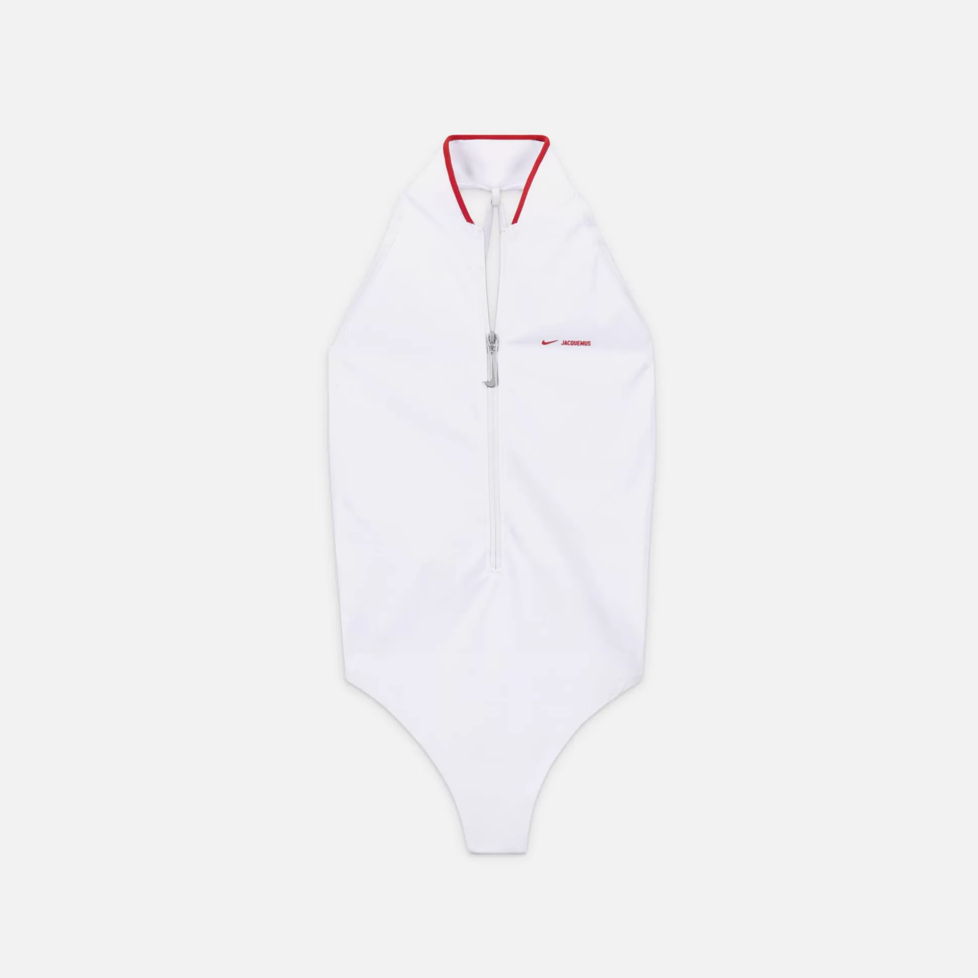 Shop Nike x jacquemus high neck one piece White