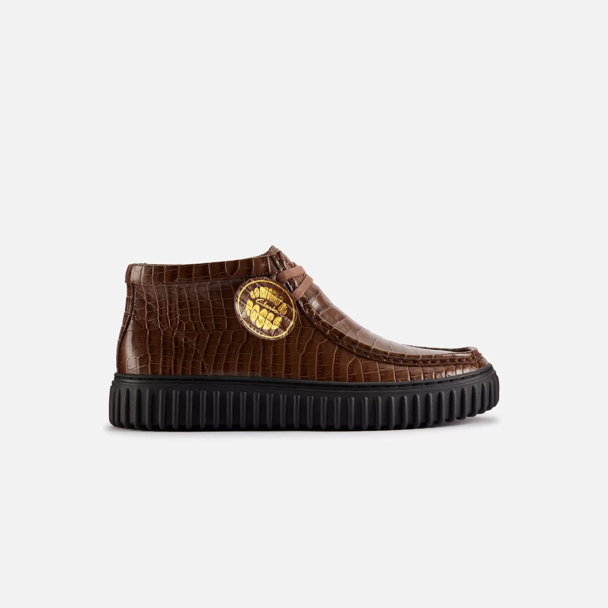 Best Clarks x martine rose torhill hi Brown Crocodile Leather