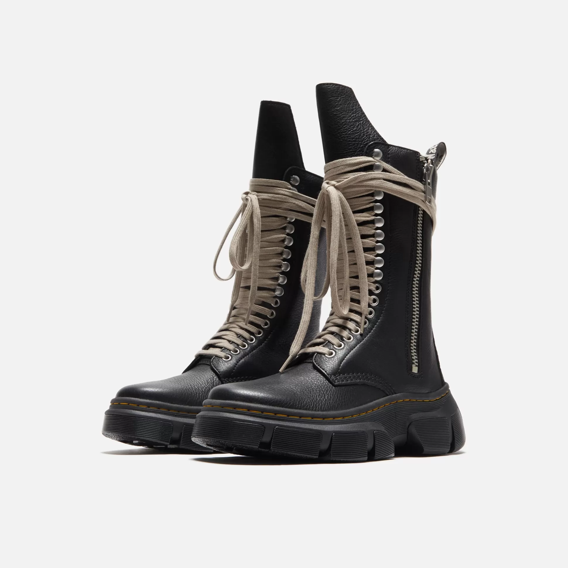 Fashion Dr. Martens x rick owens 1918 calf length dmxl boot Black